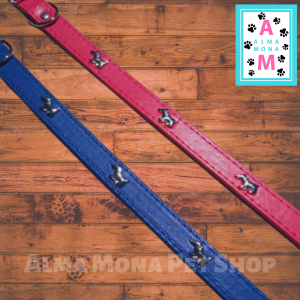Producto - COLLAR ECOCUERO CON DIJES PERRITOS 57X3