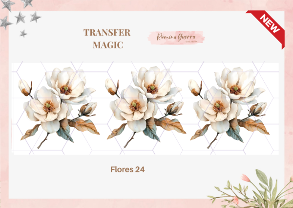 Producto - Transfer magic - Flores 24