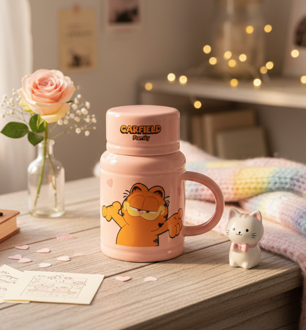 Producto - Taza térmica con tapa Garfield