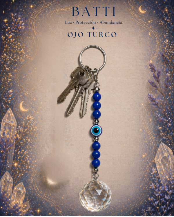Producto - Llavero cristal con ojo Turco