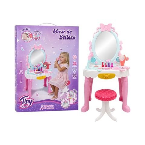 Producto - SET TOCADOR DE BELLEZA PRINCESA 80CM CON LUZ Y SONIDO EN CAJA 37X60X11CM TINY