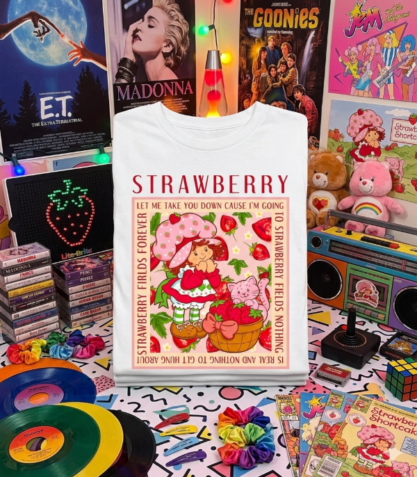 Producto - Remera Mujer Frutillitas Strawberry Fields