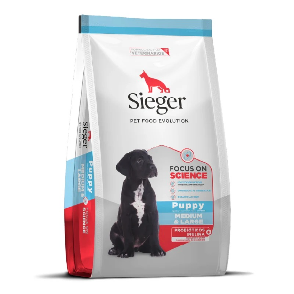 Producto - SIEGER Cachorro MEDIUM Y LARGE x 15 kg.