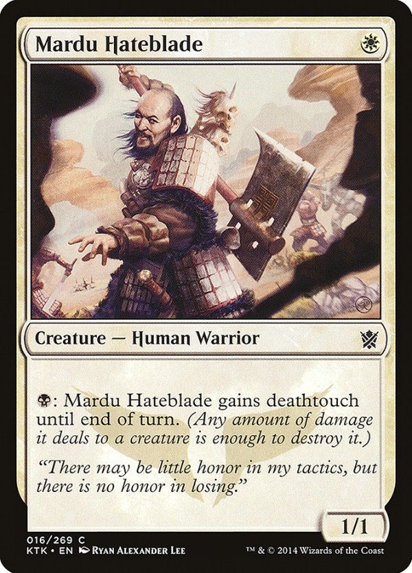 Producto - Mardu Hateblade  Khans of Tarkir