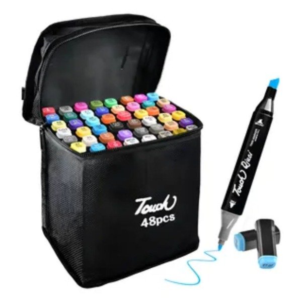 Producto - Kit De Marcadores Doble Punta Set X 48u Rotuladores Alcohol