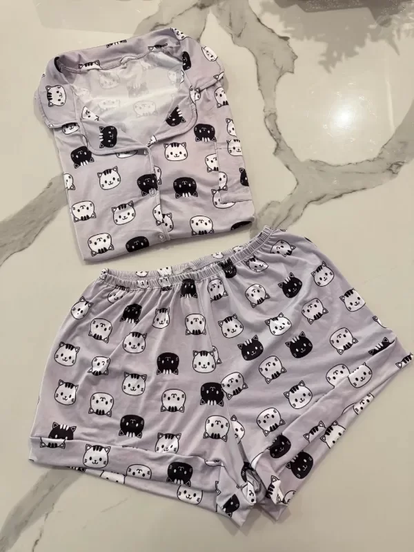 Producto - Pijama Camisero Gatitos