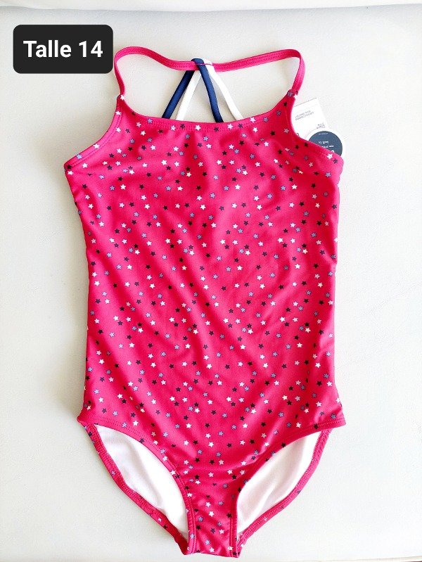 Traje de baño Carters talle 14 estrellas roja