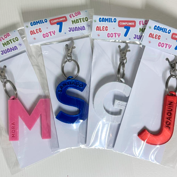 Producto - Llaveros Inicial personalizados x 10