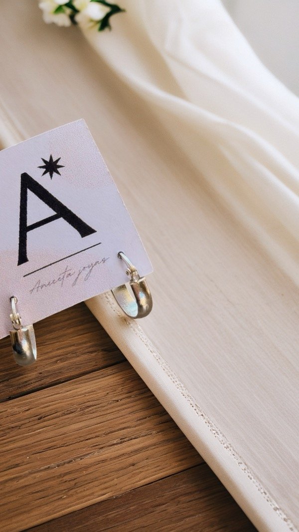 Producto - Aritos ACERO BLANCO 1,3cm AA152