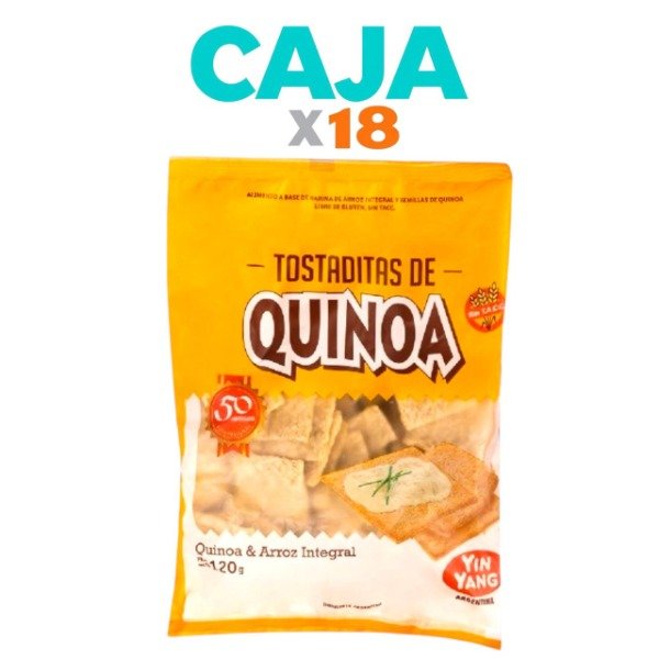 Producto - YIN YANG - CAJA X 18 un. Tostaditas de arroz y quinoa x 120g