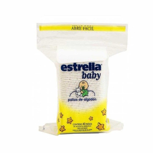 Producto - ESTRELLA BABY PAÑOS DE ALGODON x40