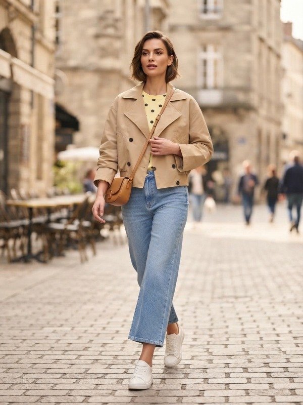 Producto - Chaqueta estilo trench corto - 1