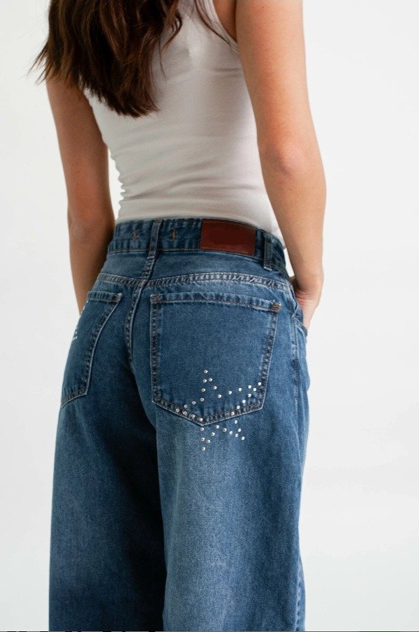 Producto - Wide leg recto estrella (W45)