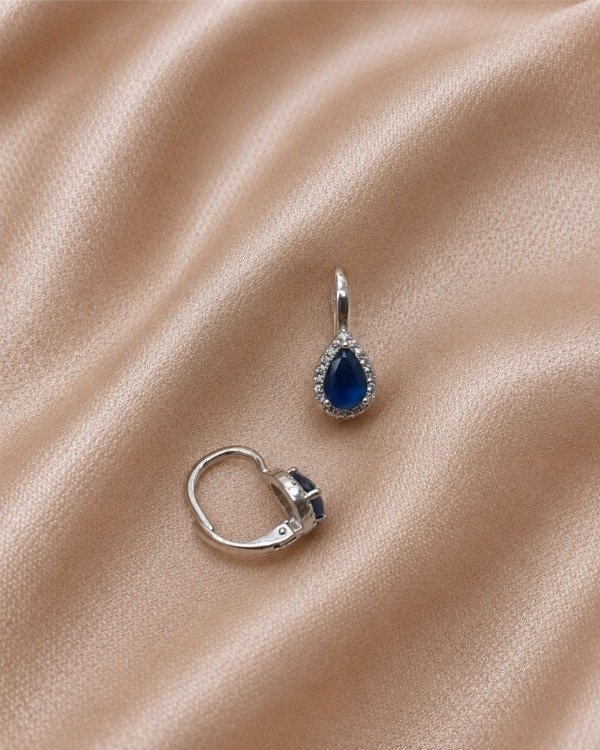 Producto - Aros Piedra Azul - 0