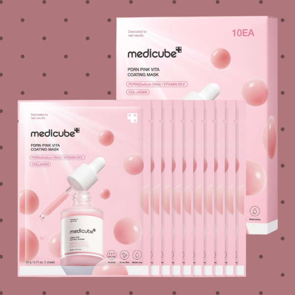 Producto - medicube Salmon DNA PDRN Pink Vita Coating Sheet Mask 10un - 0