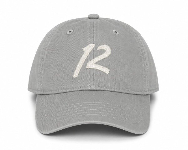 Producto - Gorra clásica para adultos con bordado 12 gris