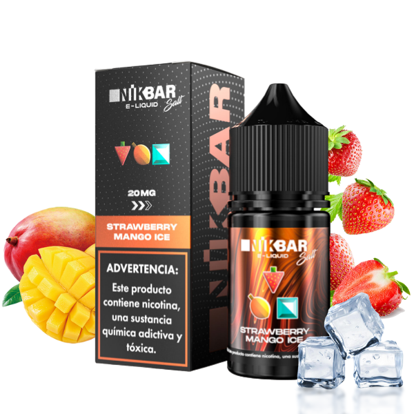 Producto - (NIC SALT) NIKBAR - 20MG - STRAWBERRY MANGO ICE