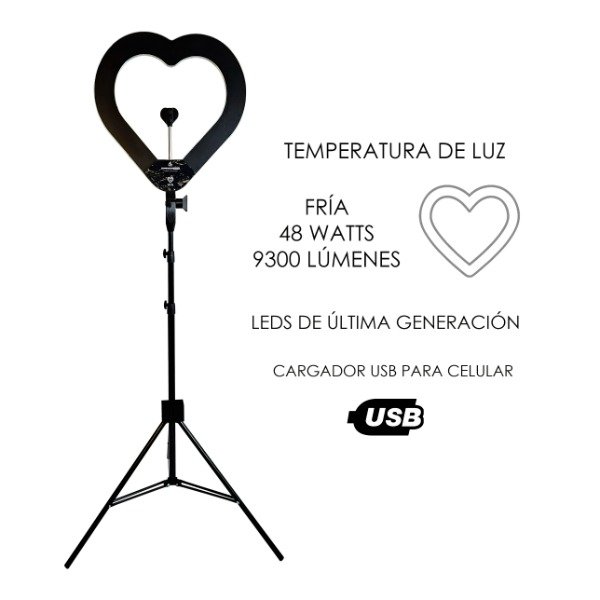 Producto - Corazón Black Edition Luz Fría