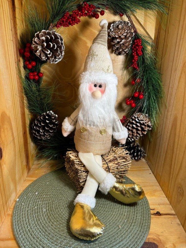 Producto - Papa Noel  Dorado patas colgando (Efectivo: 30.320)