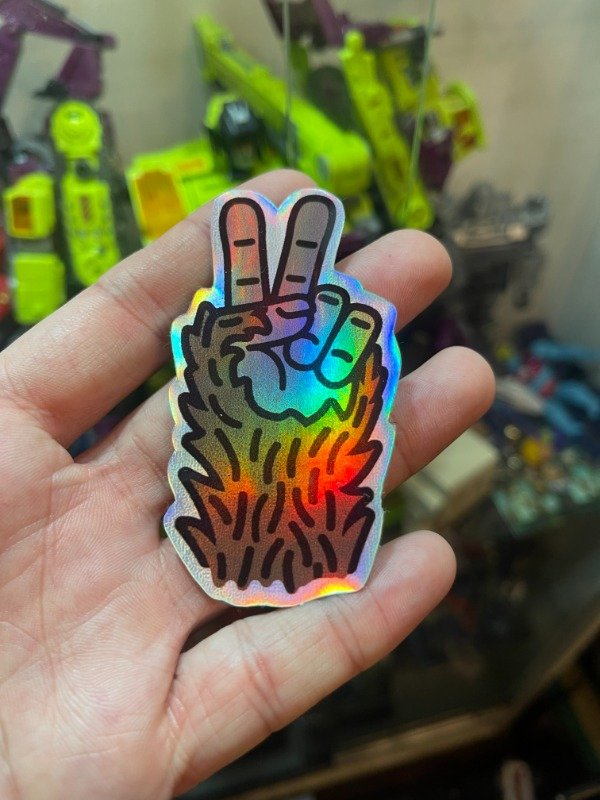 Producto - PIE GRANDE STICKER GET OUTSIDE PAZ HOLOGRAFICO