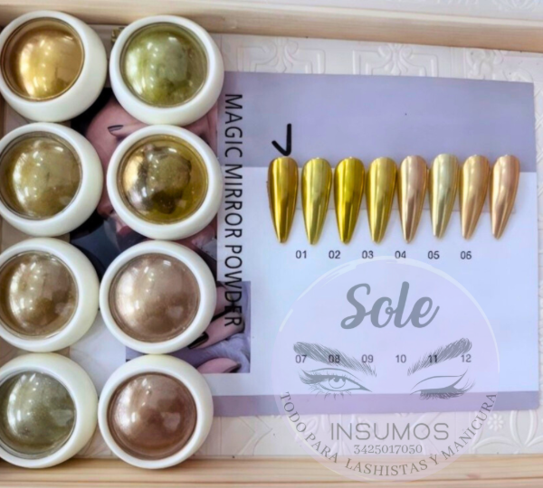 Producto - POLVO EFECTO ESPEJADO DORADO NAEZ