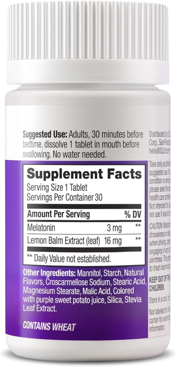 Producto - OLLY Sleep Fast Disuelve 3 mg de melatonina (30 unidades) - 6