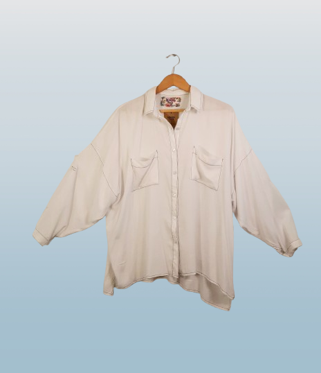 Producto - Camisa India con pespuntes negros