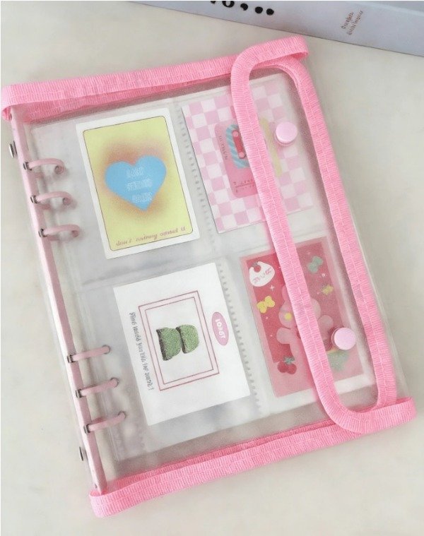 Producto - Binder a5 Glitter Rosa Fuerte