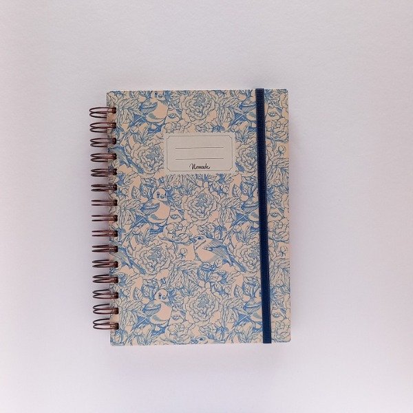 Producto - Agenda 2026 Anillada a5 (15x21cm) Dos días por página - Aves Vintage