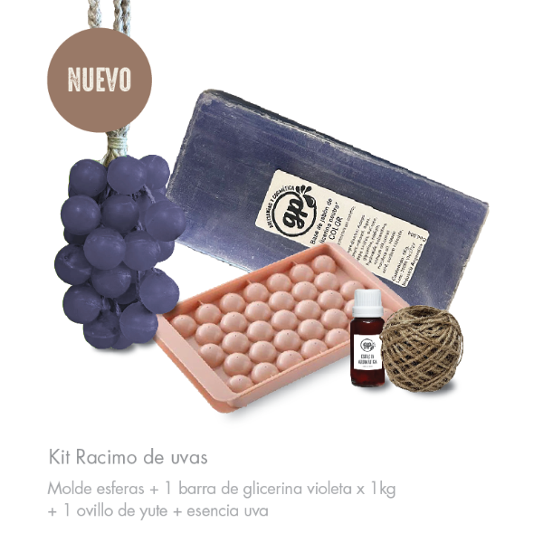 Producto - Kit Jabón Racimo de Uvas Violetas