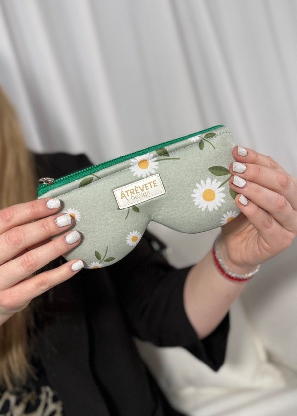 Producto - Porta Lentes - Margaritas verde