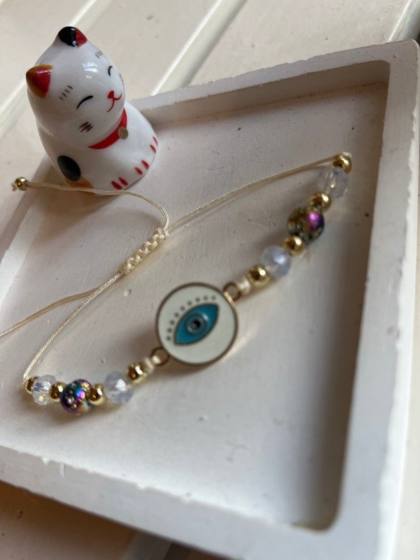 Producto - Pulsera FE Ojito Blanco
