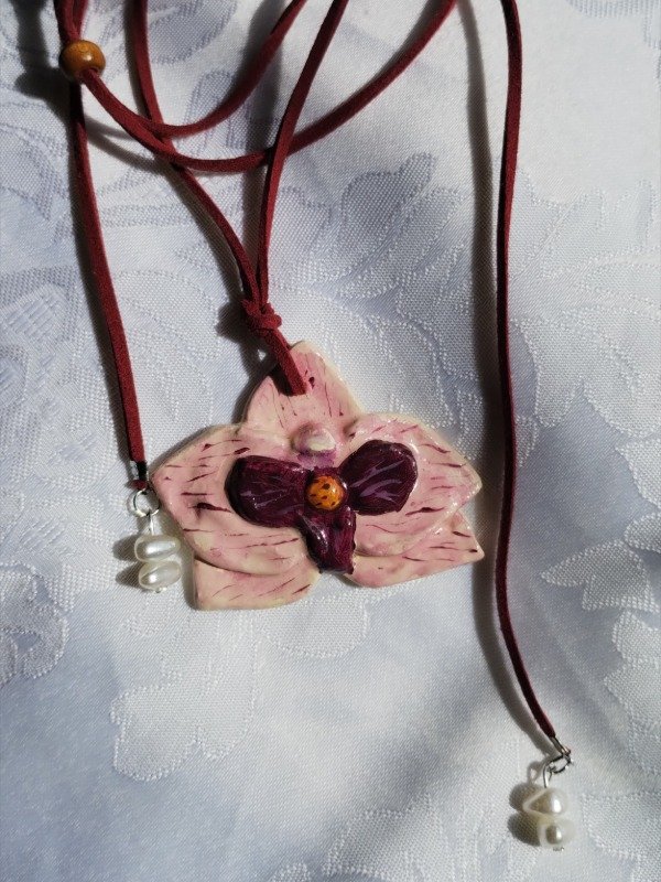 Producto - Orquídea Blanca/Bordo - 1