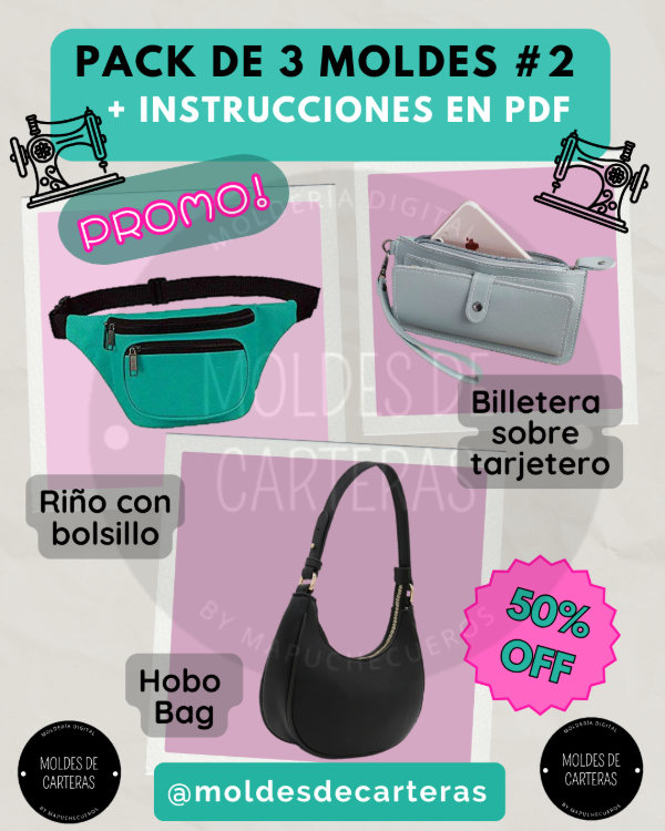 Producto - PACK 3 MOLDES #2 - 3 MOLDES + PASO A PASO PDF