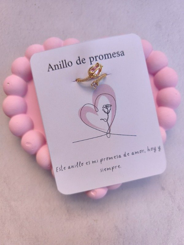Producto - Anillo Tulipán Rosa ajustable - 2