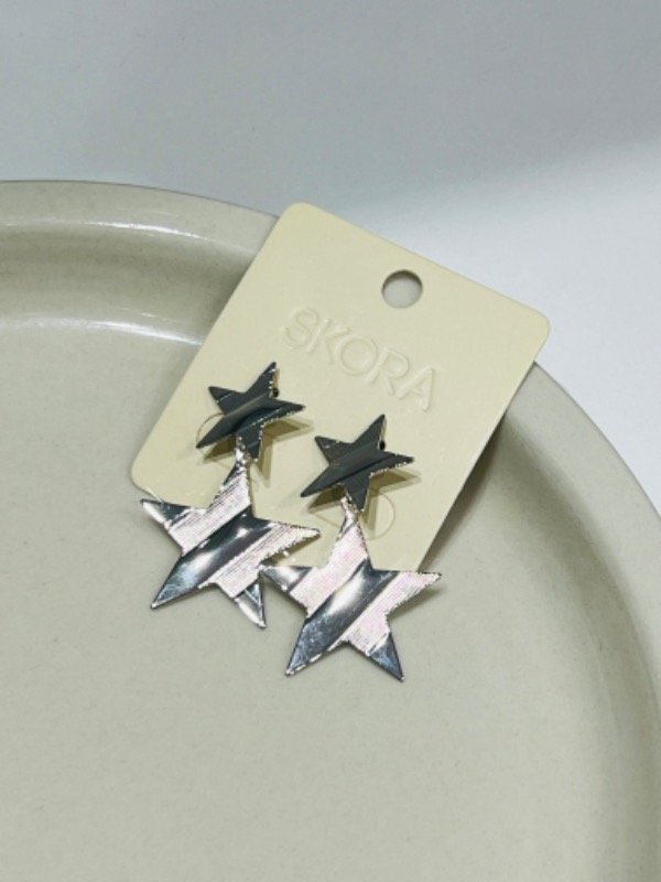 Producto - Aro colgante chapa plateado 36638