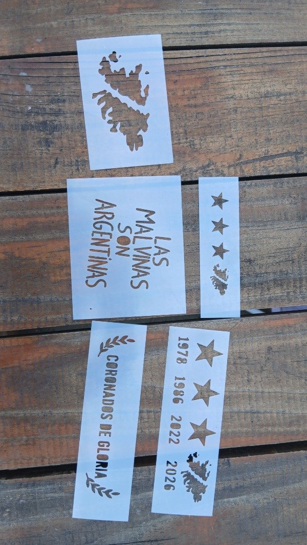 Producto - Stencil Argentina grandes pack reutilizables - 0