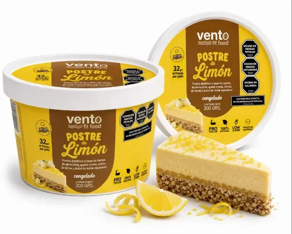 Producto - Postre Keto Limón Vento Fit 200gr