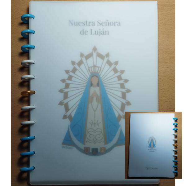 Producto - Cuaderno A4 Virgen de Luján con Discos - 3 al cubo - 5