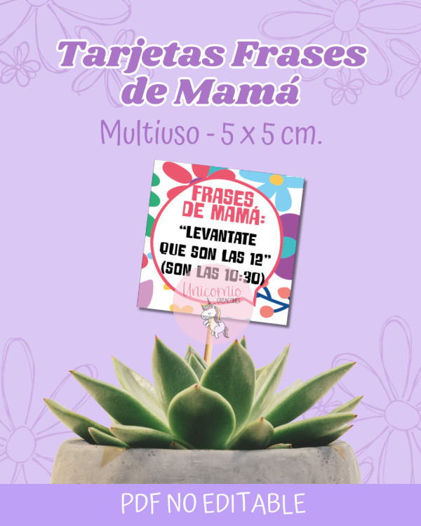 Producto - Tarjetas Frases de Mamá