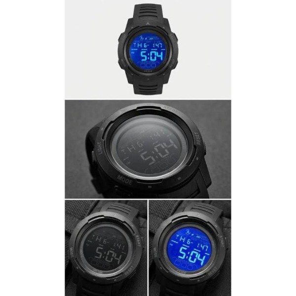 Producto - Reloj para hombre deportivo digital SMAEL negro sumergible - 1