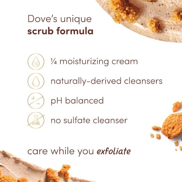Producto - Dove Brown Sugar and Coconut Butter Body Scrub 424g - 5
