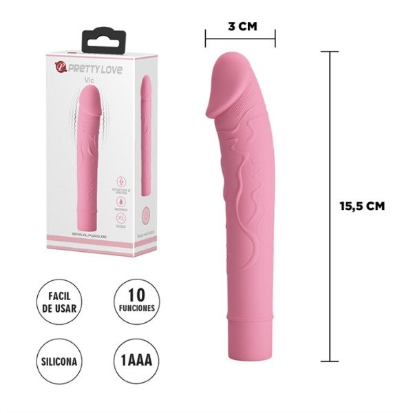 Producto - ESTIMULADOR CON FORMA DE PENE , 10 VELOCIDADES DE VIBRACION