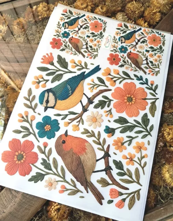 Producto - pajaritos y flores 15