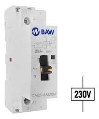 Producto - MINICONTACTOR MODULAR BAW 25A CON ACCIONAMIENTO MANUAL/AUTOMATICO