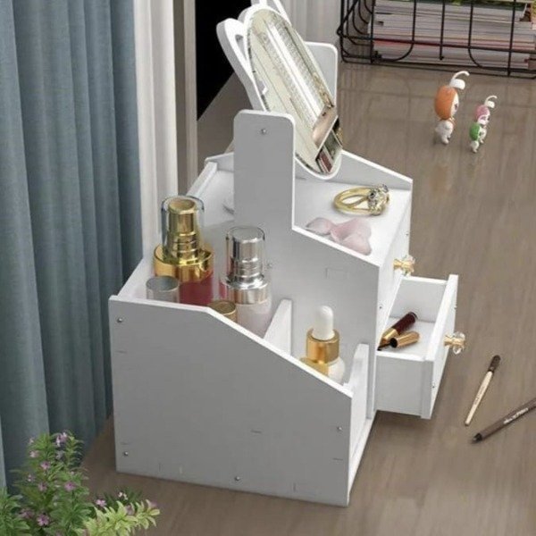Producto - Organizador Mdf para maquillaje con espejo - 3