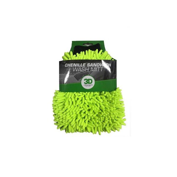 Producto - 3D Guante de microfibras para lavado Premium - Verde XXL