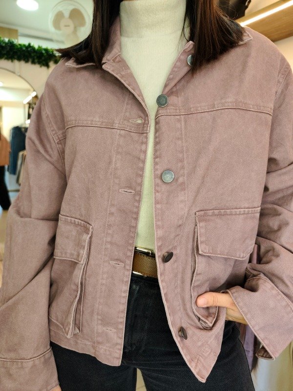 Producto - Campera gabardina rosa viejo - 0