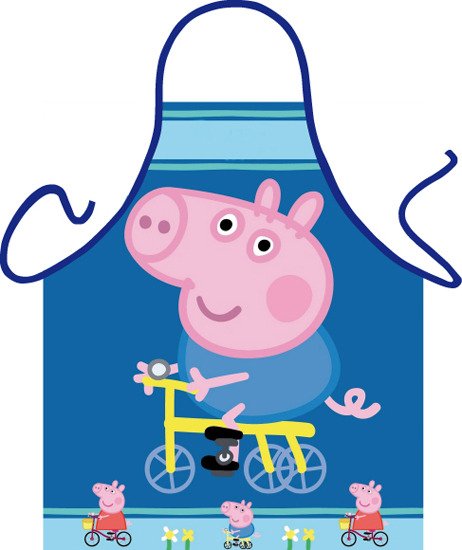Producto - Delantales Divertidos Infantiles "Peppa Pig Bicicleta"