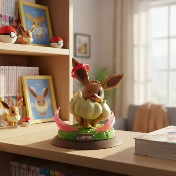 Producto - Figura Eevee Pokémon Base Decorativa Colección Anime 13 Cm - 0